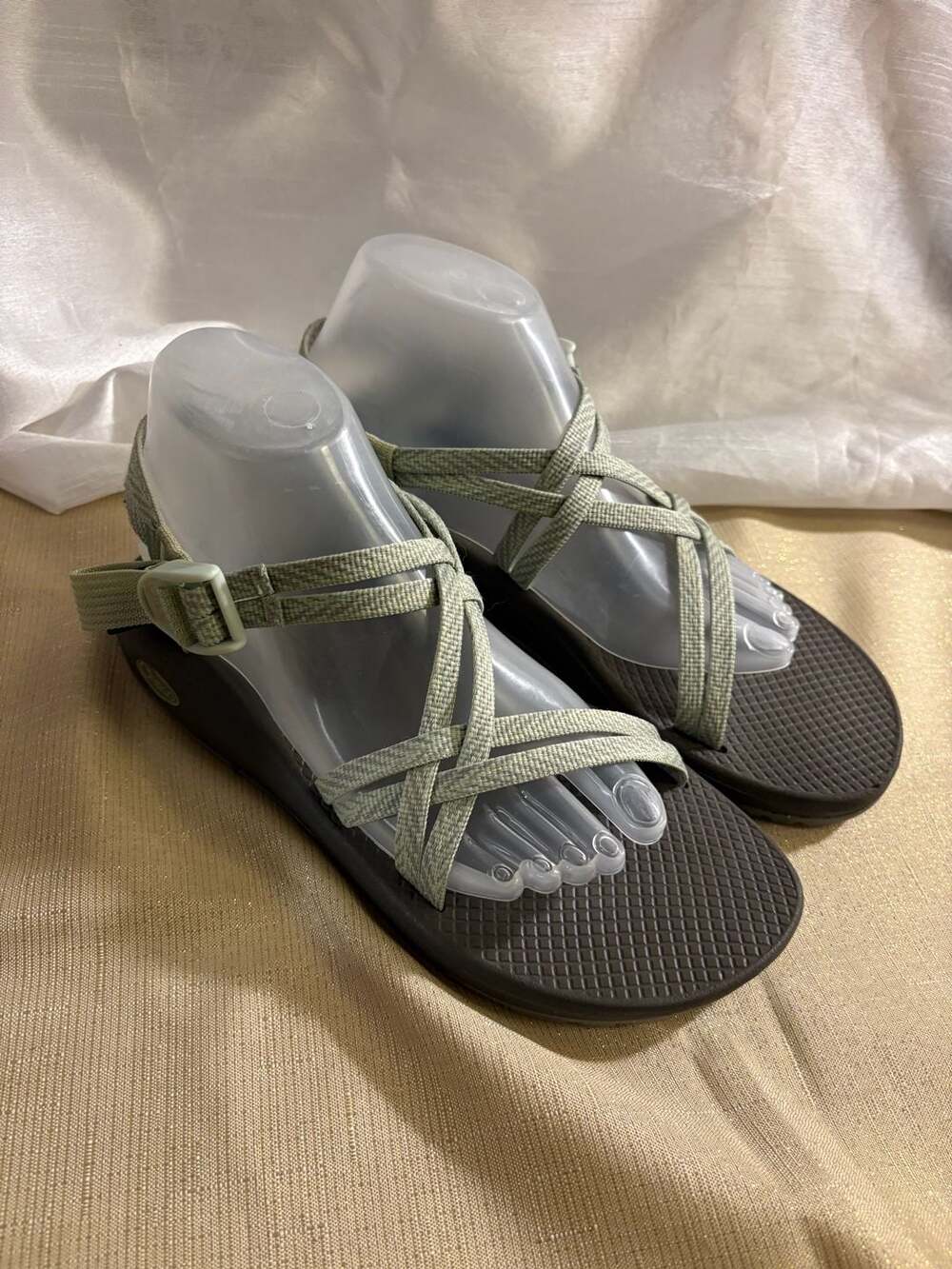 Chaco Women's ZX/2 Cloud Dual-Strap Sandals Green Size 10